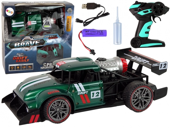 Zdalnie sterowany samochód sportowy R/C 1:16 – zelené