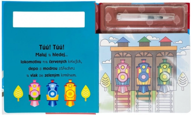 Svojtka & Co. Malowanie wodą: Pociągi