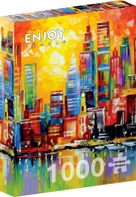 Puzzle Lśniący Nowy Jork 1000 elementów