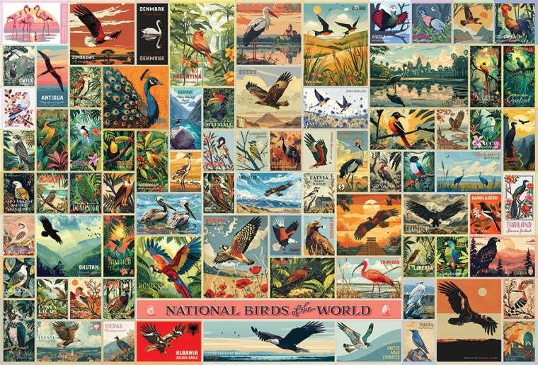 Puzzle Ptaki z całego świata 2000 elementów od Cobble Hill