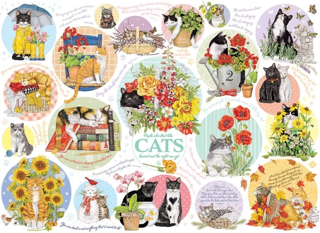 Puzzle Kocie myśli 1000 elementów od Cobble Hill