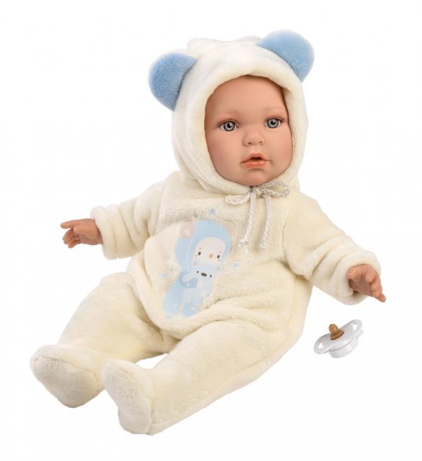 Llorens 14207 BABY ENZO - realistyczna lalka niemowlę z miękkim materiałowym ciałem - 42 cm
