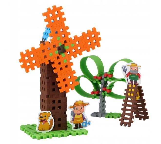 Klocki Mini Waffle - Farmer Mały Zestaw