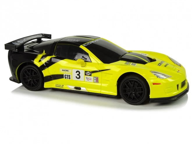 Sportowe auto R/C 1:24 Corvette żółte C6.R 2.4 G światła