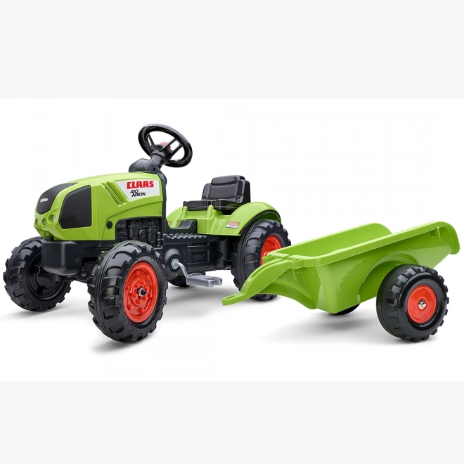 Traktor na pedały Claas Arion 410 z przyczepką zielony
