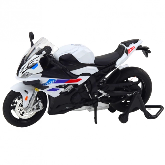 Sportowy metalowy model motocykla 1:12 biały