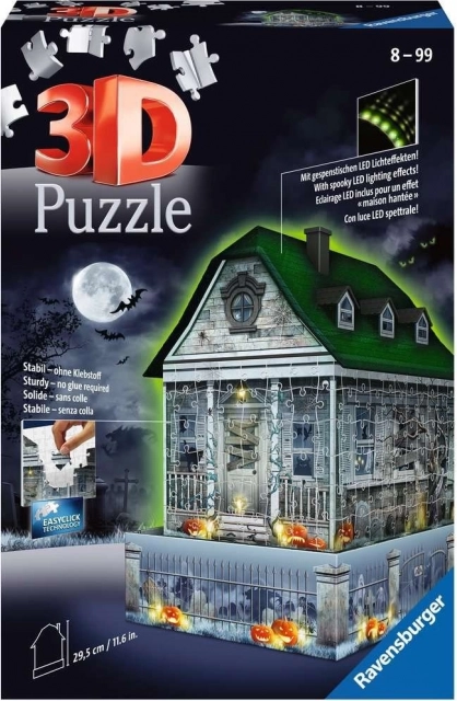 Ravensburger 3D puzzle nawiedzony dom z efektem świecenia 216 elementów