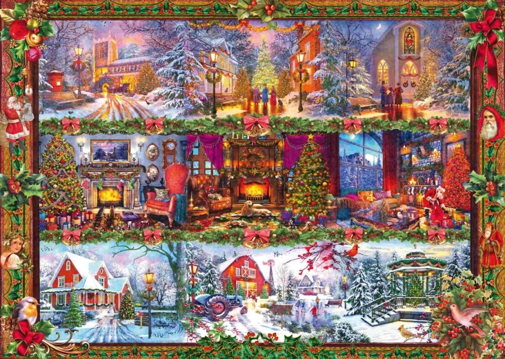SCHMIDT Puzzle Świąteczne pozdrowienia 1000 elementów