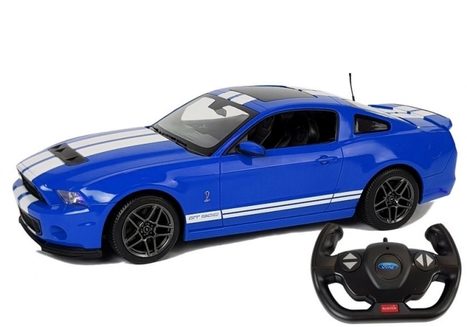 Zdalne sterowany samochód Ford Shelby GT500 Rastar w skali 1:14 niebieski