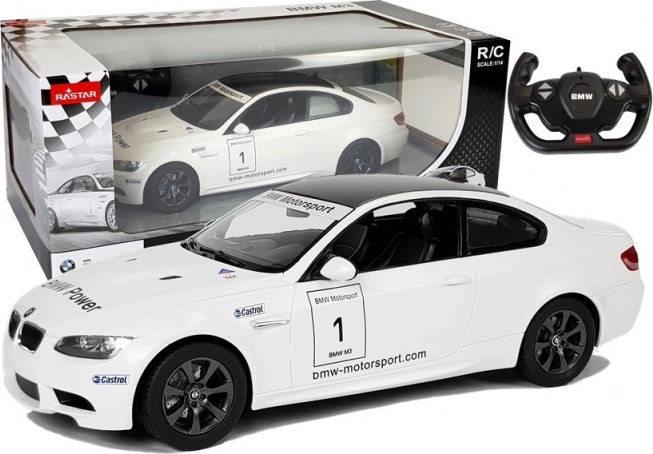RC auto BMW M3 RASTAR 1:14 białe zdalnie sterowane