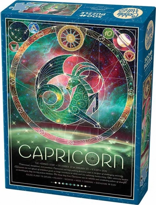 Puzzle COBBLE HILL Znak zodiaku: Koziorożec 500 sztuk