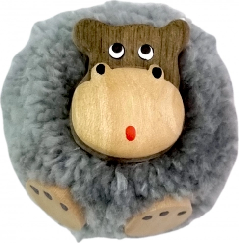 2Kids Toys drewniany magnes z pomponem – hipopotam