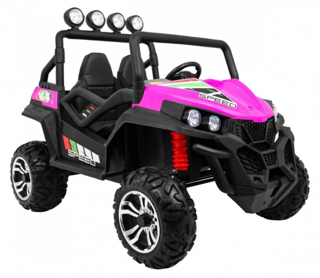 Dziecięce terenowe auto Grand Buggy 4x4 Różowe z pilotem