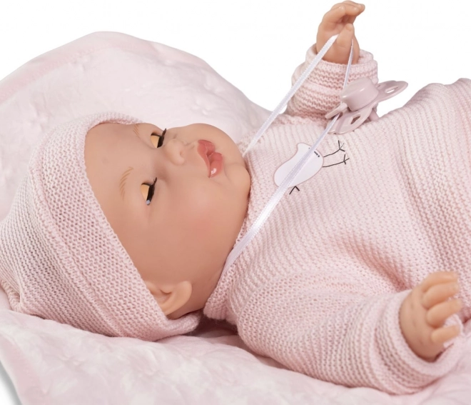 Mrugająca lalka bobas Antonio Juan z dźwiękami - 37 cm