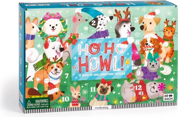 Zestaw Puzzle na Przedświąteczne Odliczanie 12 szt.