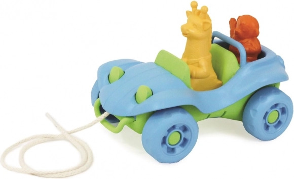 Niebieski samochodzik do ciągnięcia Green Toys