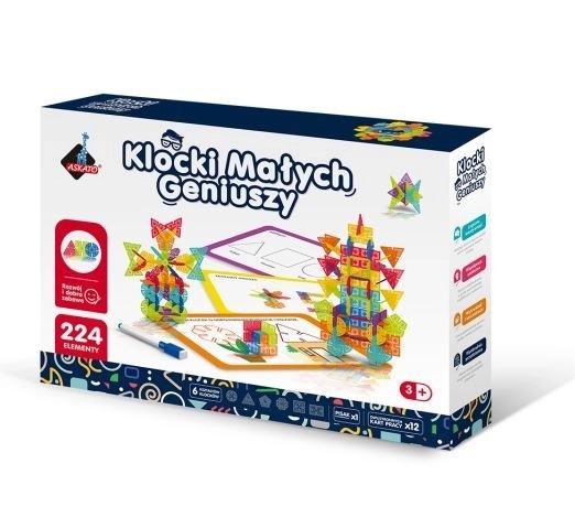 Zestaw konstrukcyjny Geometryczne Płatki - 224 elementy