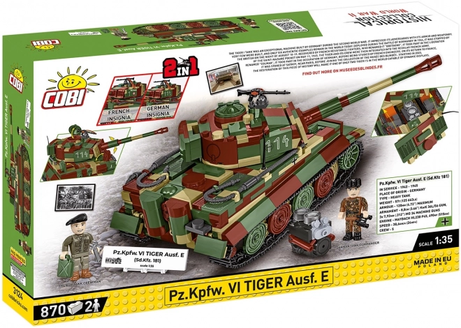Model czołgu Tygrys I z 870 klocków