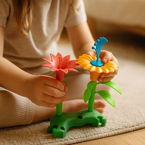 Kreatywne kwiatowe budowanie