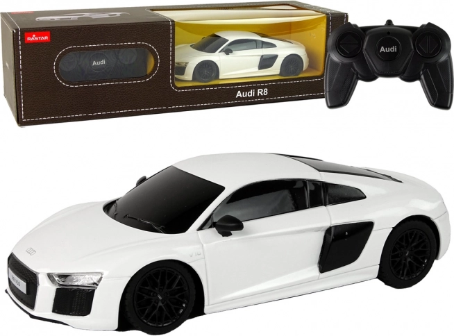Samochód zdalnie sterowany Audi R8 1:24 Biały