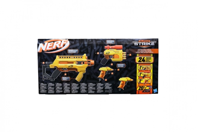 Nerf Alpha Strike 4 wyrzutnie i strzałki