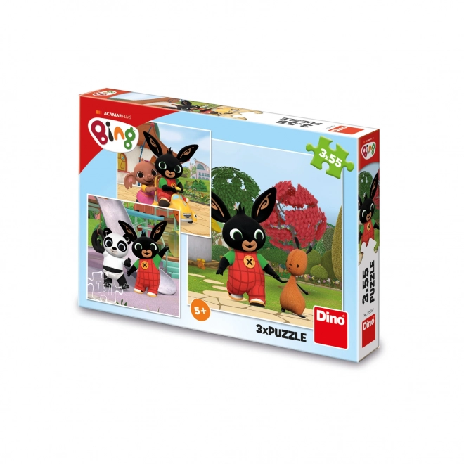 BING SIĘ BAWI 3x55 Puzzle