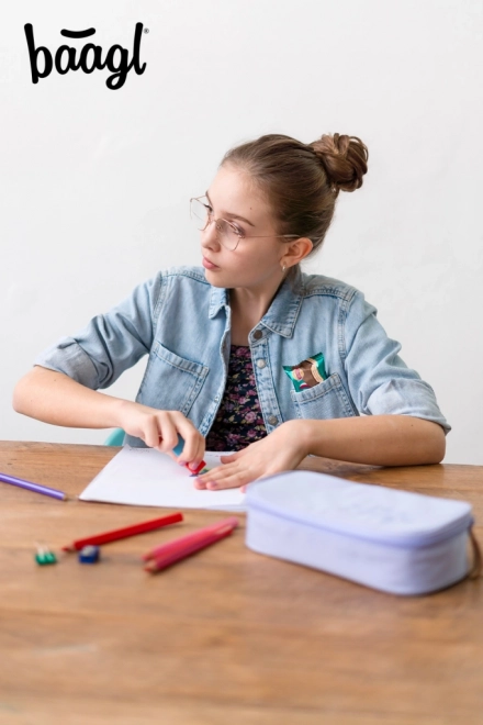 BAAGL Szkolny piórnik etui Lilac
