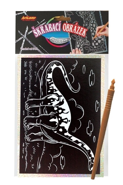 Holograficzny obrazek do drapania samochód