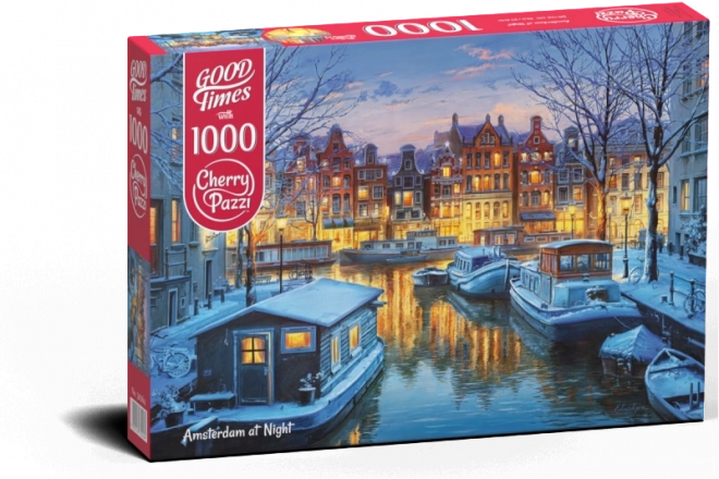 Puzzle Amsterdam w nocy 1000 kawałków