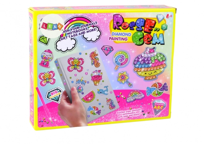 DIY naklejki Samolepka Diamonds Set Candy kolorowe naklejki