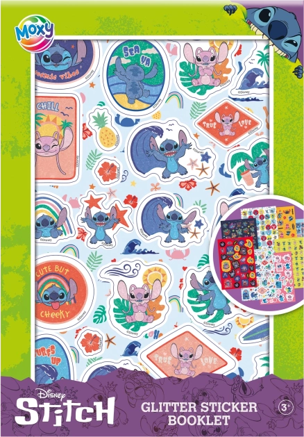 Błyszczące naklejki Stitch