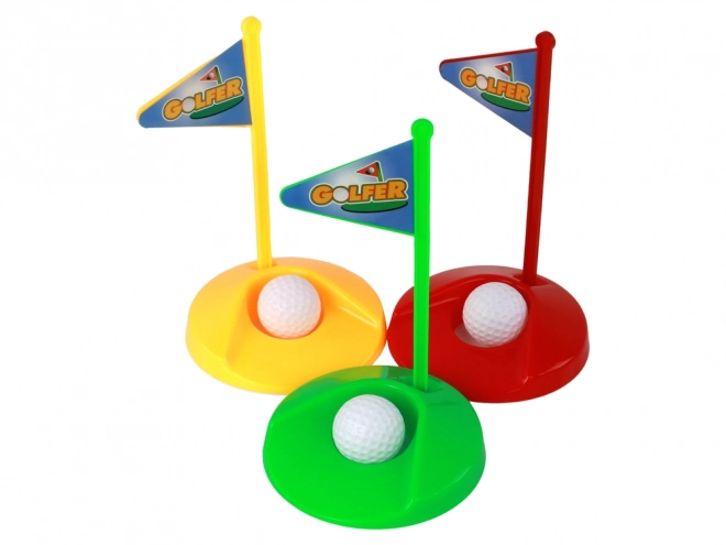 Mini plastikowy zestaw golfowy dla dzieci ks12