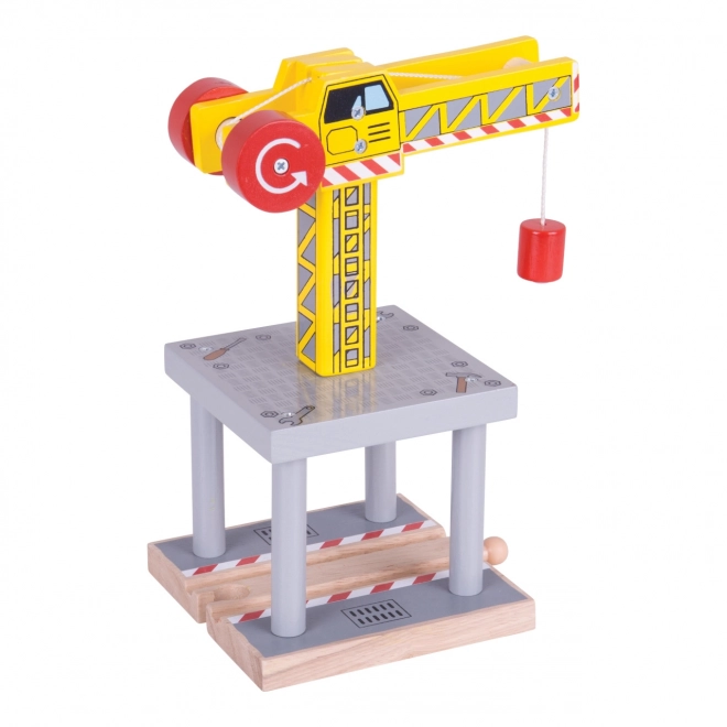 Bigjigs Rail Duży żuraw żółty