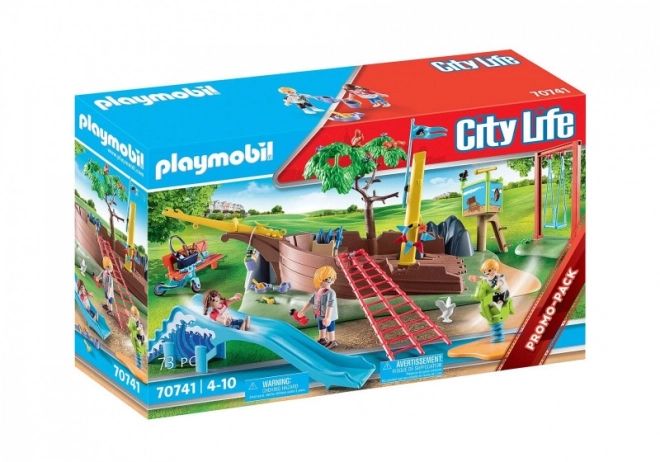 PLAYMOBIL® City Life 70741 Plac zabaw z wrakiem statku