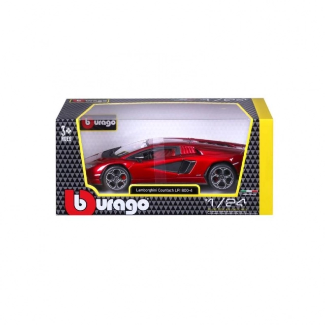 Bburago 1:24 Plus - Lamborghini Countach LPI 800-4 - Czerwony