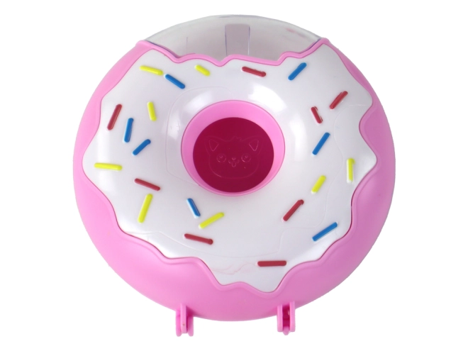 Praktyczne pudełko donut z łańcuszkiem