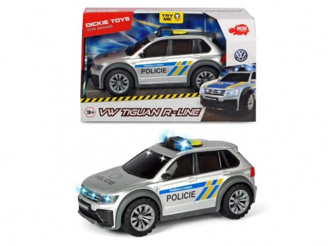 Policyjny samochód VW Tiguan R-Line, wersja czeska