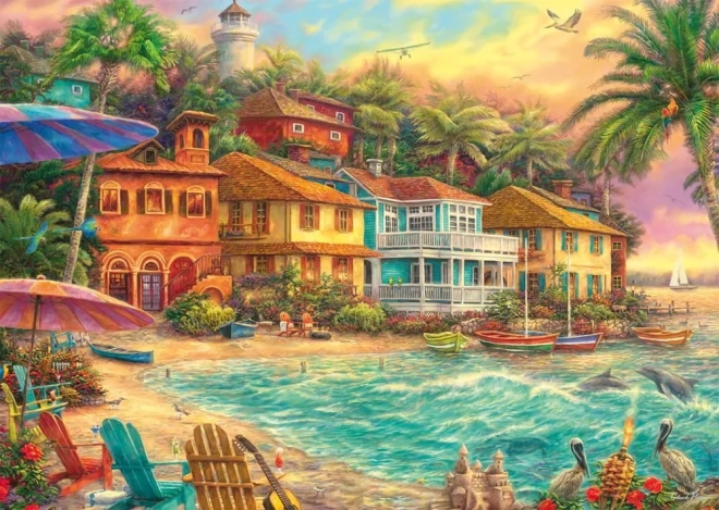 Puzzle Życie na wyspie 1000 elementów