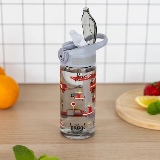 Butelka z tritanu ze słomką Ratownicy 500 ml