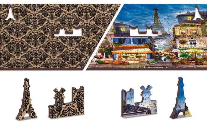 Drewniane puzzle Śniadanie w Paryżu 2w1