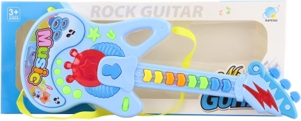 Dziecięca plastikowa gitara na baterie