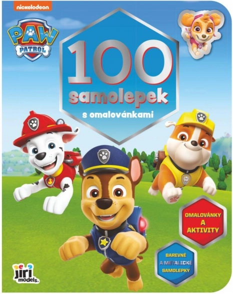 Zeszyt z naklejkami i kolorowankami 100 naklejek PSI PATROL (PAW PATROL) 21,5 × 28 cm