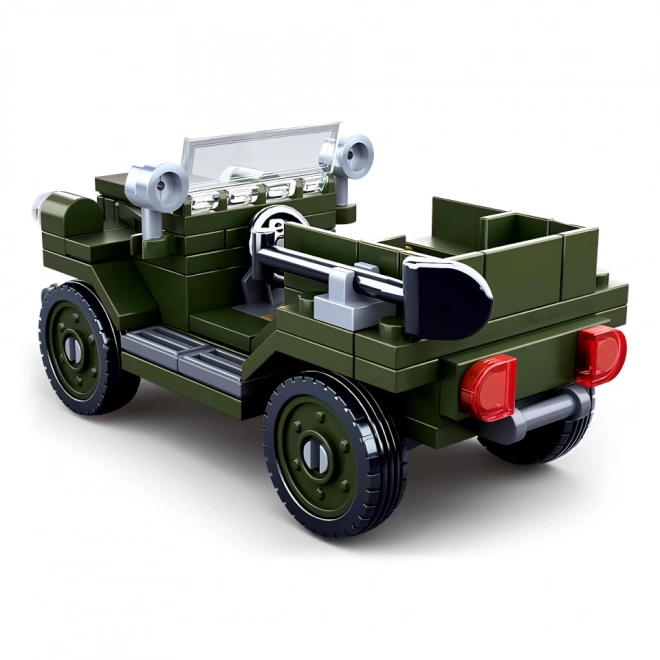 Klocki wojskowy jeep Sluban GAZ 67