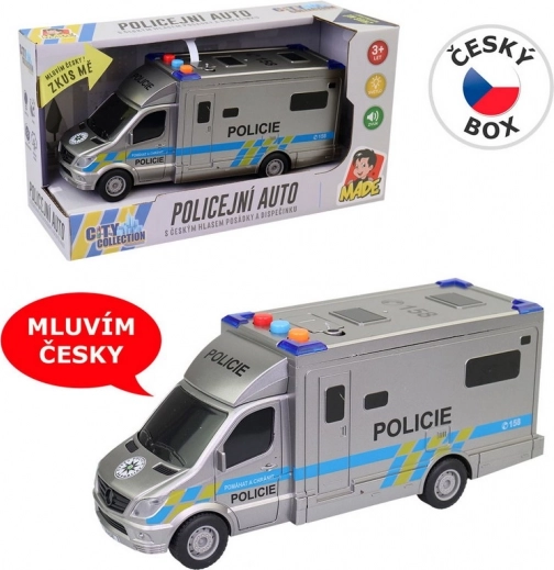 Radiowóz policyjny 19,5 cm ze światłem i dźwiękiem na baterie