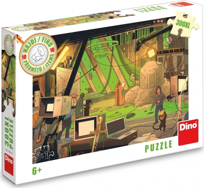 DINO Puzzle Znajdź 10 przedmiotów: Film XL 300 elementów
