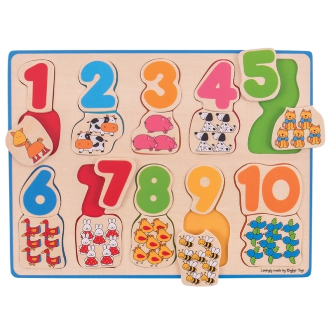 Licząca układanka Bigjigs Toys
