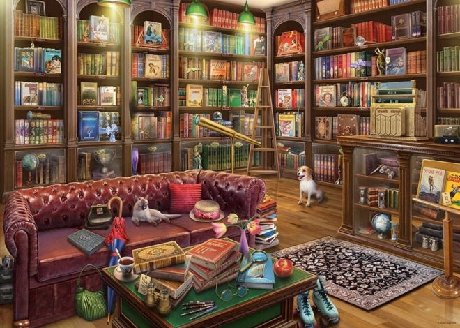 Puzzle Przytulna biblioteka 1000 elementów Ravensburger