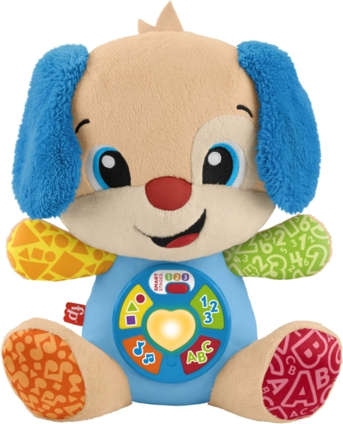 FISHER-PRICE Ucz się i śmiej Smart Stages Szczeniaczek – interaktywny wielojęzyczny pluszak