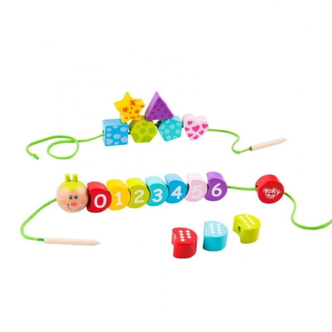Drewniana sznurowa gąsienica TOOKY TOY