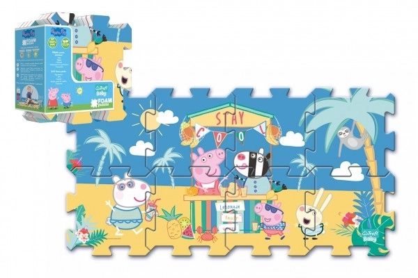 Piankowe puzzle Świnka Peppa 8 szt.